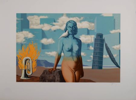 Литография Magritte - Un Bombardon Libère son Bouquet de Flammes, 1968