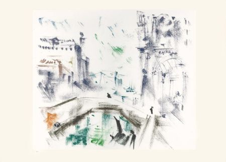 Литография Masson - Un campo le matin (Voyage à Venise)