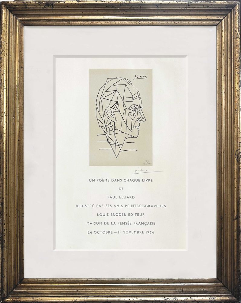 Литография Picasso - Un poème dans chaque livre (Paul Eluard)