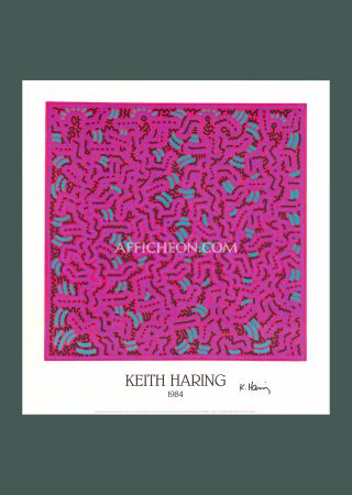 Литография от гашение, Keith Haring, 1998 Calendar (Ephemera) на