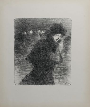 Литография Steinlen - Une femme qui passe, 1896