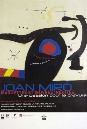 Афиша Miró - Une passion pour la gravure