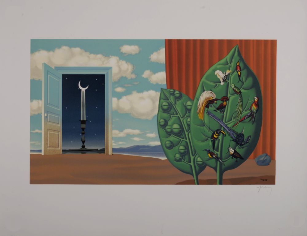 Литография Magritte - Une Porte s'ouvre sur la Nuit Veloutée, 1968