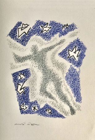 Литография Masson - Une étoile de craie
