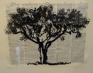 Линогравюра Kentridge - Universal Archive Tree D