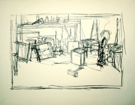 Литография Giacometti - Untitled