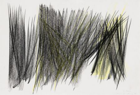 Нет Никаких Технических Hartung - Untitled 1963 a pastel and wax on paper drawin