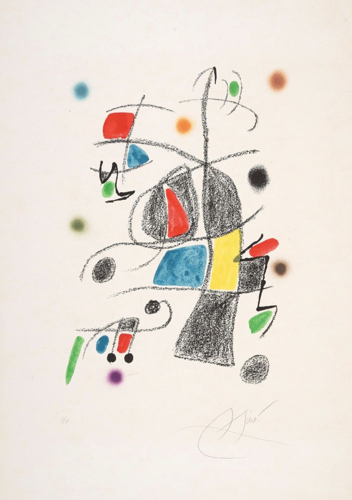 Литография Miró - Untitled 2 from Maravillas con variaciones acrósticas