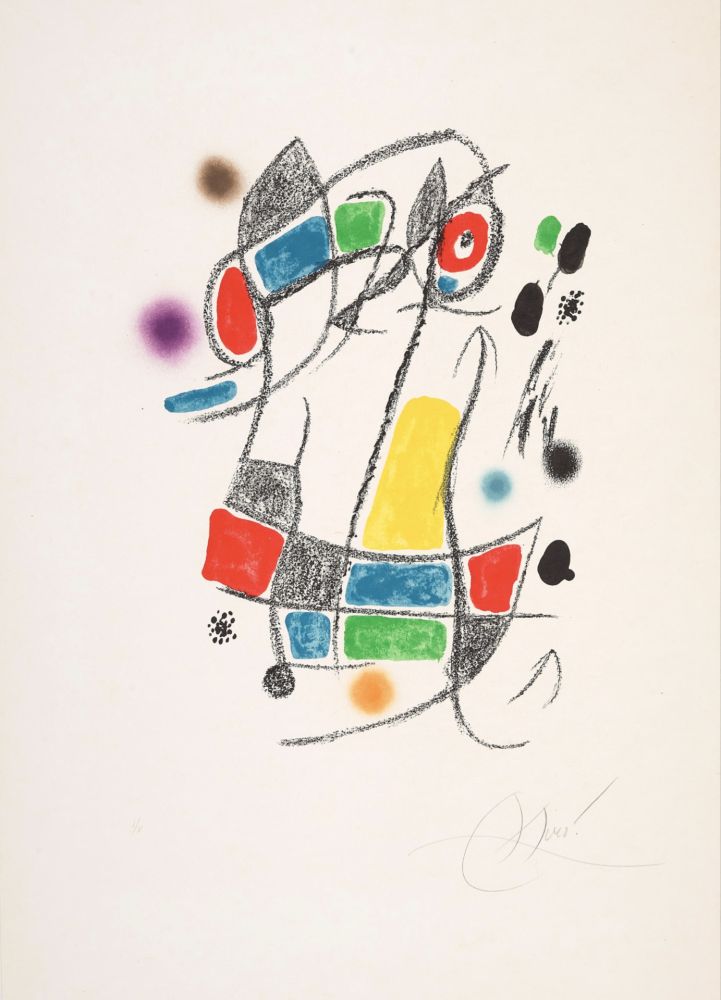 Литография Miró - Untitled 3 from Maravillas con variaciones acrósticas