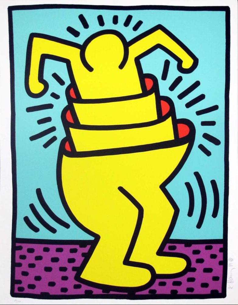 Сериграфия Haring - Untitled (Cup Man)