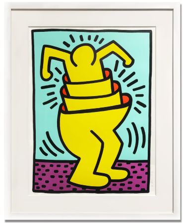 Сериграфия Haring - Untitled (Cup Man)