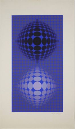 Сериграфия Vasarely - Untitled (Dual Spheres)