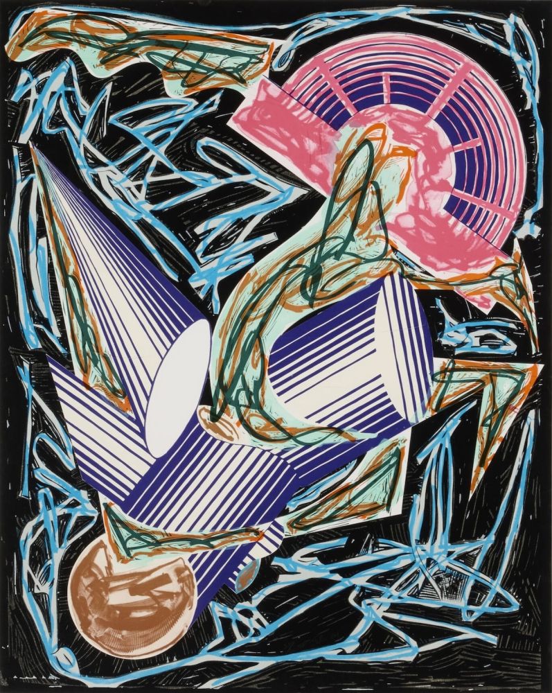 Сериграфия Stella - Untitled (Frontispiece from Illustrations after El Lissitzky's Had Gadya)