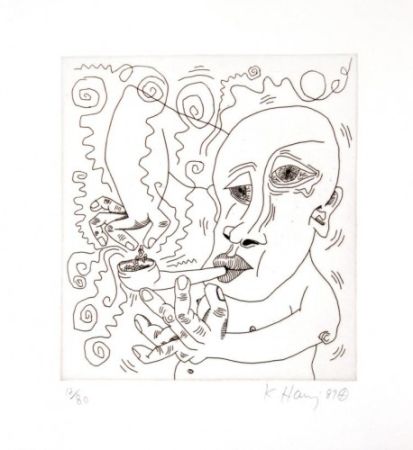 Гравюра Haring - Untitled III from 