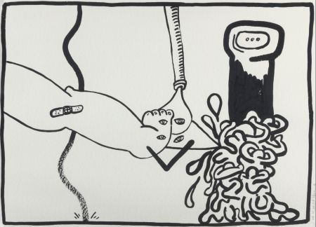 Многоэкземплярное Произведение Haring - Untitled (original)
