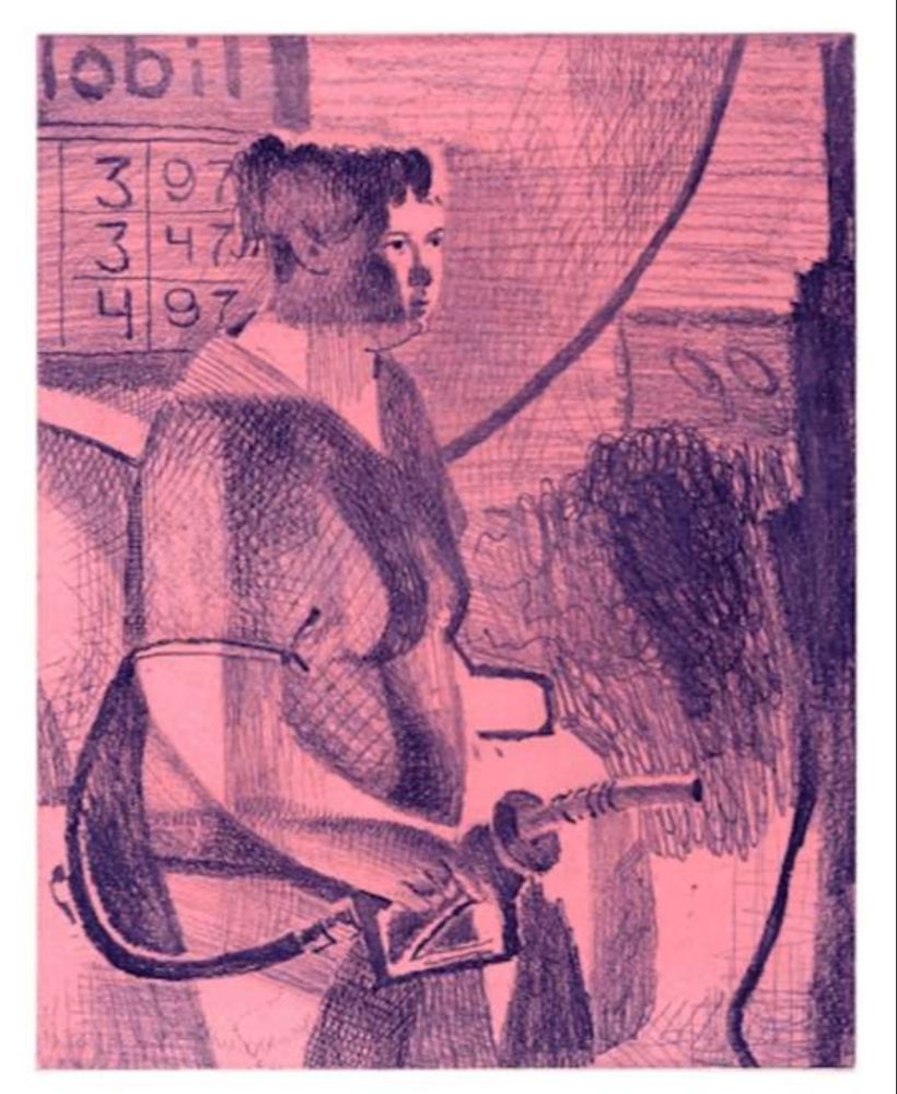 Гравюра Bollinger - Untitled (Pump Station Pause)
