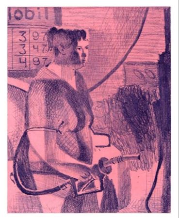 Гравюра Bollinger - Untitled (Pump Station Pause)