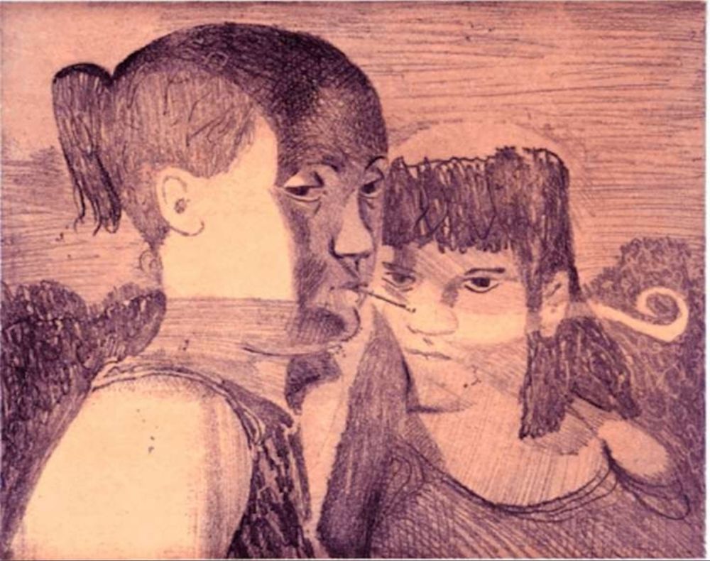 Гравюра Bollinger - Untitled (Twined Gazes)