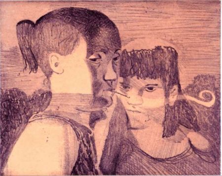 Гравюра Bollinger - Untitled (Twined Gazes)