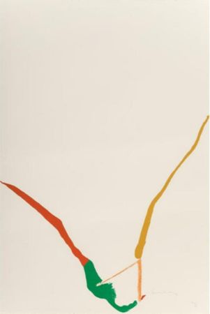 Многоэкземплярное Произведение Frankenthaler - Untitled (What red lines can do)