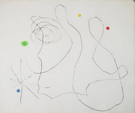 Многоэкземплярное Произведение Miró - Untitled X (from Flux de l'Aimant)