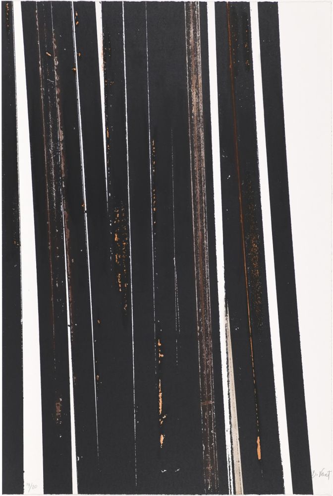 Сериграфия Venet - Untitled X (Lignes droites)
