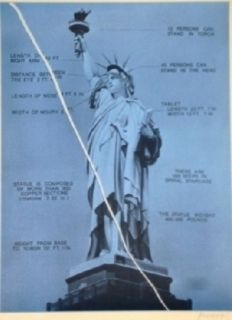 Сериграфия Monory - USA 76 - Statue de la liberté
