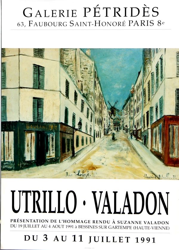 Афиша Utrillo - Utrillo-Valadon  Rue Tholozé