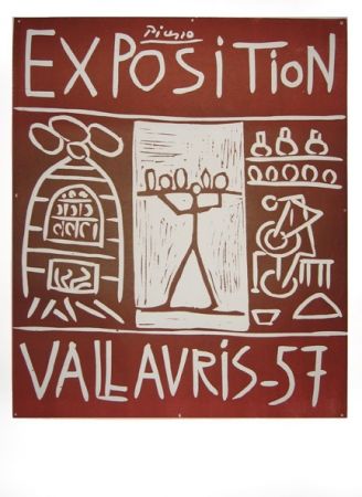 Линогравюра Picasso - Vallauris 57