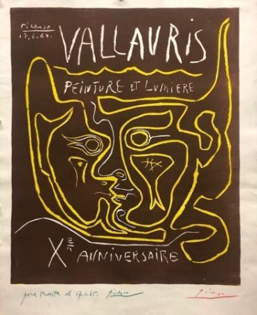 Линогравюра Picasso - Vallauris, peinture et lumière X Anniversaire