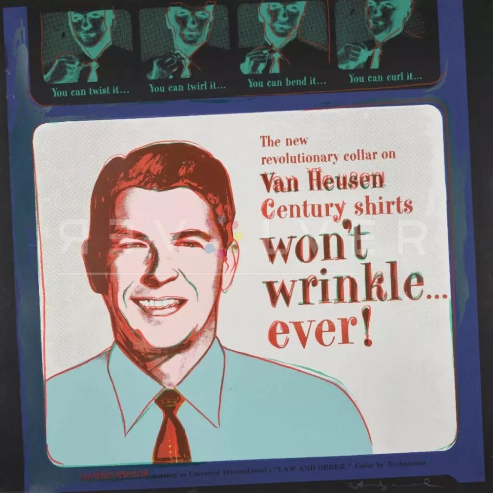 Сериграфия Warhol - Van Heusen (Ronald Regan)