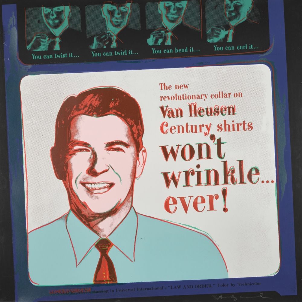 Сериграфия Warhol - Van Heusen (Ronald Regan) (FS II.356)