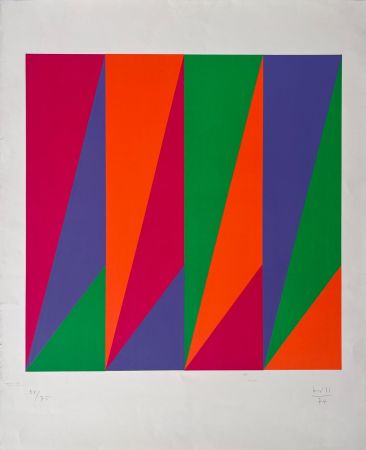 Литография Bill - Variation en trois couleurs 