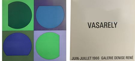 Иллюстрированная Книга Vasarely - Vasarely Juin Juillet 1966 - Galerie Denise René