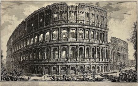 Офорт Piranesi - Veduta dell' Anfiteatro Flavio, detto il Colosseo