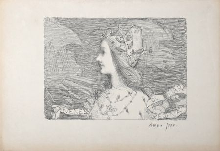 Литография Aman-Jean - Venise, 1892