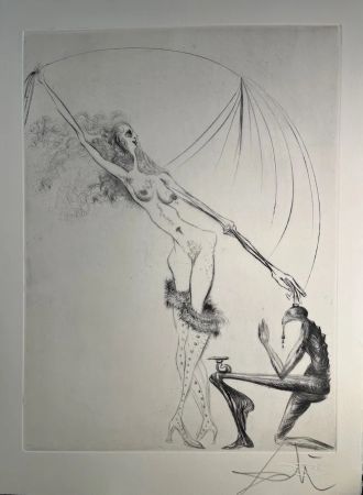 Гравюра Сухой Иглой Dali - Venus a la fourrure
