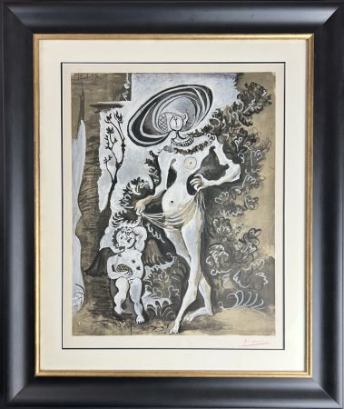 Литография Picasso - Venus et l’Amour voleur de miel