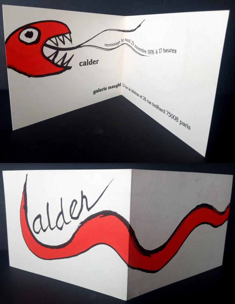 Литография Calder - Vernissage Galerie Maeght Paris