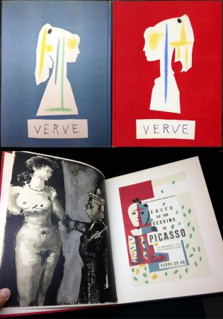 Иллюстрированная Книга Picasso - VERVE N° 29-30. Vallauris, suite de 180 dessins de Picasso (The Human Comedy. 1954)