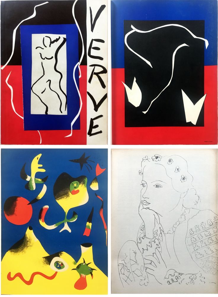 Иллюстрированная Книга Matisse - VERVE Vol. I n° 1. (couverture de Matisse). 