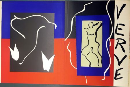 Литография Matisse - VERVE Vol. I n° 1. COUVERTURE À PLAT À GRANDES MARGES