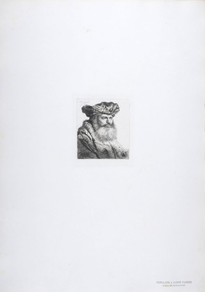 Фототипия Rembrandt - Vieillard a barbe carrée