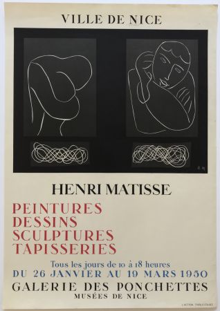 Литография Matisse - Ville de Nice - Galerie des Ponchettes