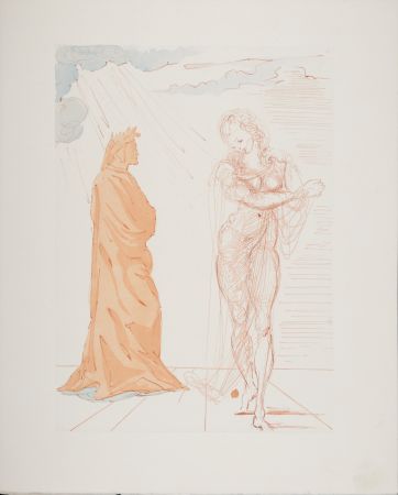 Гравюра На Дереве Dali - Virgile réconforte Dante, 1963