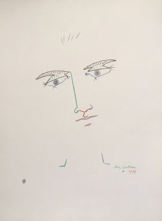 Литография Cocteau - Visage