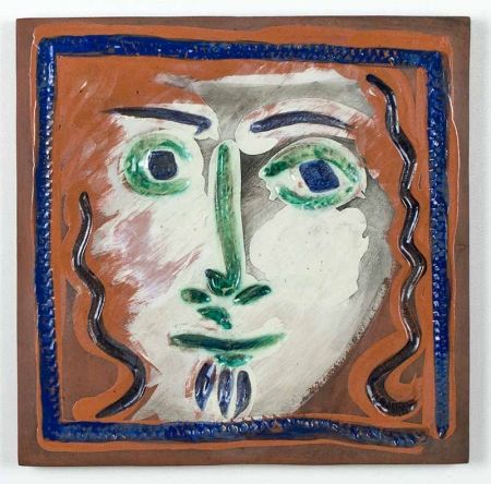Керамика Picasso - Visage aux cheveux bouclés (Curly Haired Face), 1968-1969