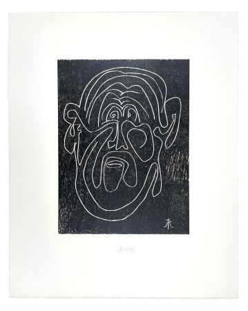 Гравюра На Дереве Müller - VISAGE VIII (LUI) (a)