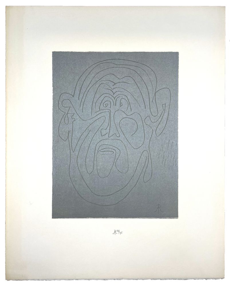 Гравюра На Дереве Müller - VISAGE VIII (LUI) (b)