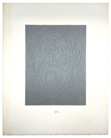 Гравюра На Дереве Müller - VISAGE VIII (LUI) (b)